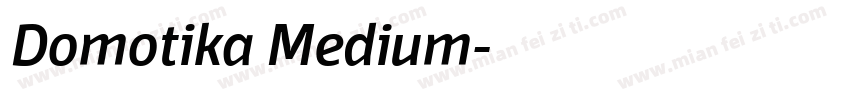 Domotika Medium字体转换